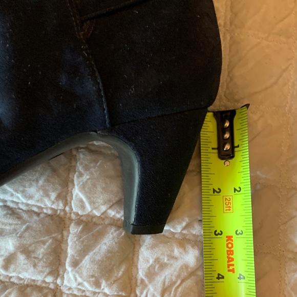 Sam & Libby (now Sam Edelman) Navy Blue Ankle Booties with Buckle - Picture 5 of 7